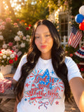 God is good all the time t- shirt ( 4th July theme )